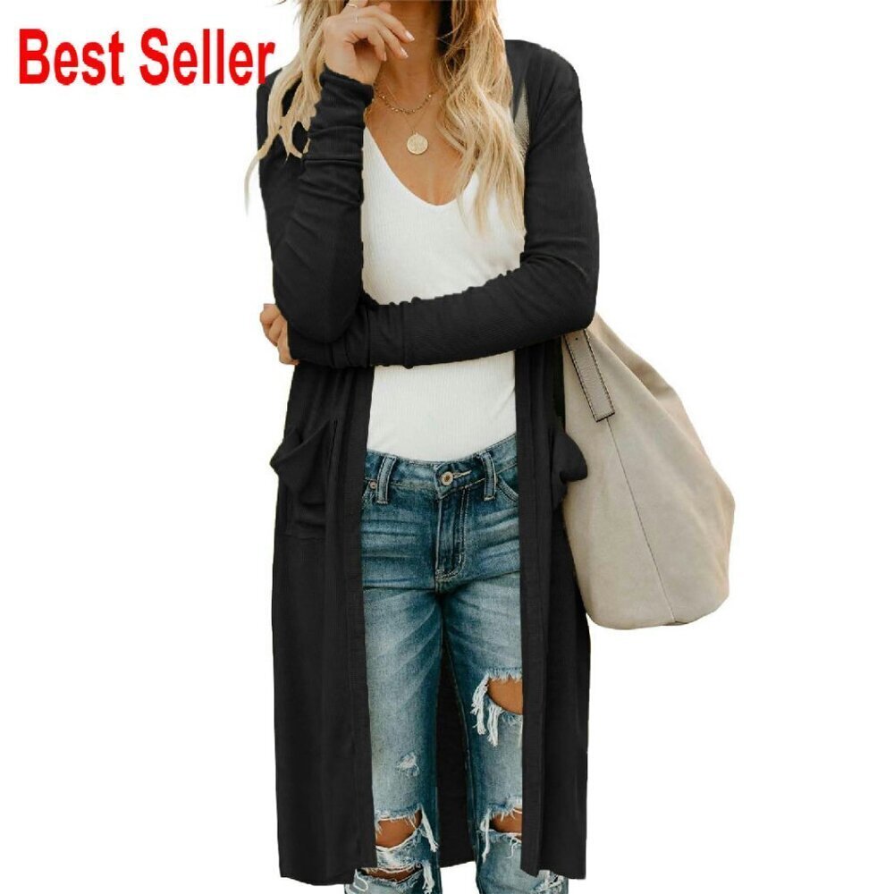 Oversized Hooded Cardigan Lightweight V-Neck Chic Fall Winter Essential